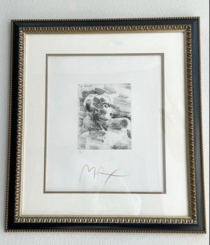 Peter Max Profile in Pencil Lithograph, Signed and Numbered