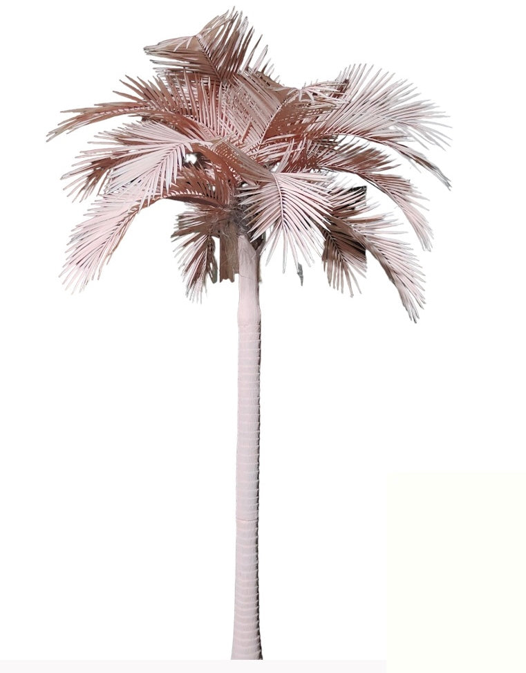 Pale Pink - Life Size Faux Palm Tree