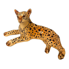 Basil Matthew’s Hand Painted Leopard Figurine, signed